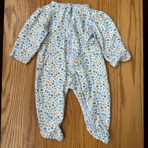 Kissy Kissy Floral Fantasy Footie W Zip 0-3 Months Pajamas
